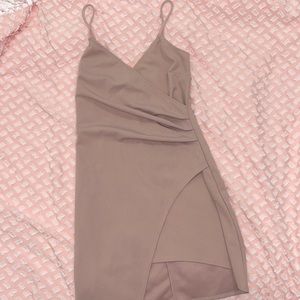 Pastel high low dress with spaghetti straps